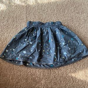 Cute girls star skirt with sewn in shorts